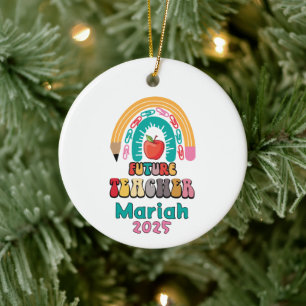 Personalised Future Teacher Christmas Ornament