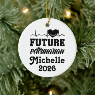 Personalised Future Veterinarian  Ceramic Ornament