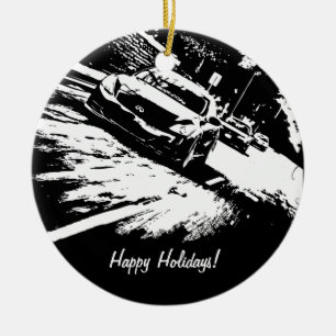 Personalised G37 Coupe Rolling shot xmas ornaments