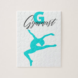 Personalised G is for Gymnast Monogram Jigsaw Puzzle