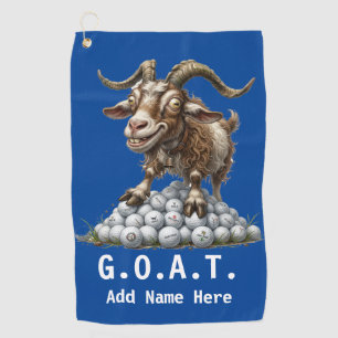 Personalised G.O.A.T. Golf Towel