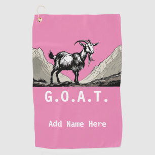 Personalised G.O.A.T. Golf Towel