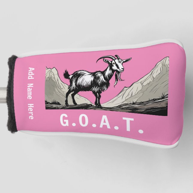 Personalised G.O.A.T. Putter Cover (Front)