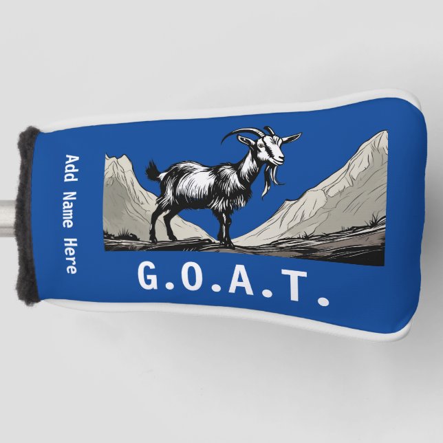 Personalised G.O.A.T. Putter Cover (Front)