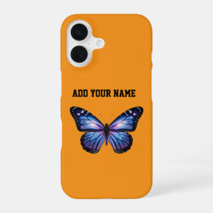 Personalised Galaxy Butterfly Cosmic Nebula Aesthe iPhone 16 Case