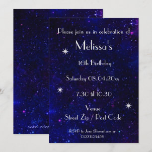 Personalised Galaxy Party Invitation