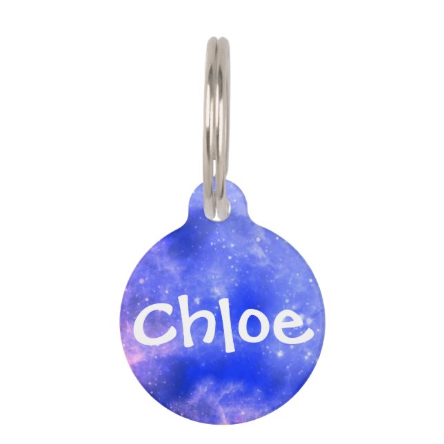 Personalised Galaxy Pet ID Tag - Small (Front)