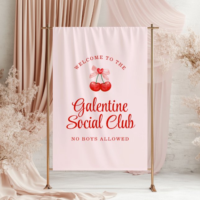 Personalised Galentine's Day Party Welcome Banner (Creator Uploaded)