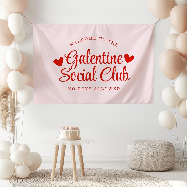 Personalised Galentine's Day Party Welcome Banner (Creator Uploaded)