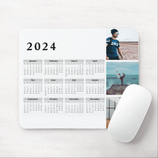 Personalised Gallery 2024 Calendar, Bold Mouse Pad