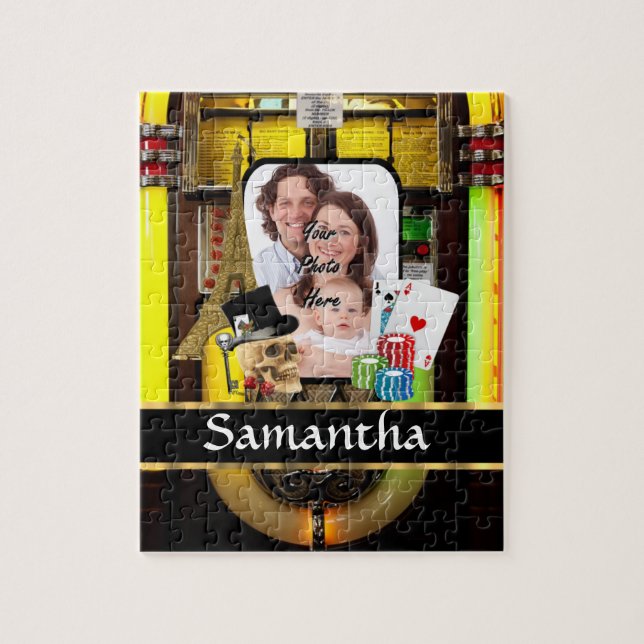 Personalised gambler jigsaw puzzle (Vertical)