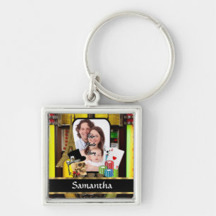 Personalised gambler key ring