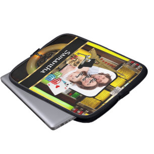 Personalised gambler laptop sleeve