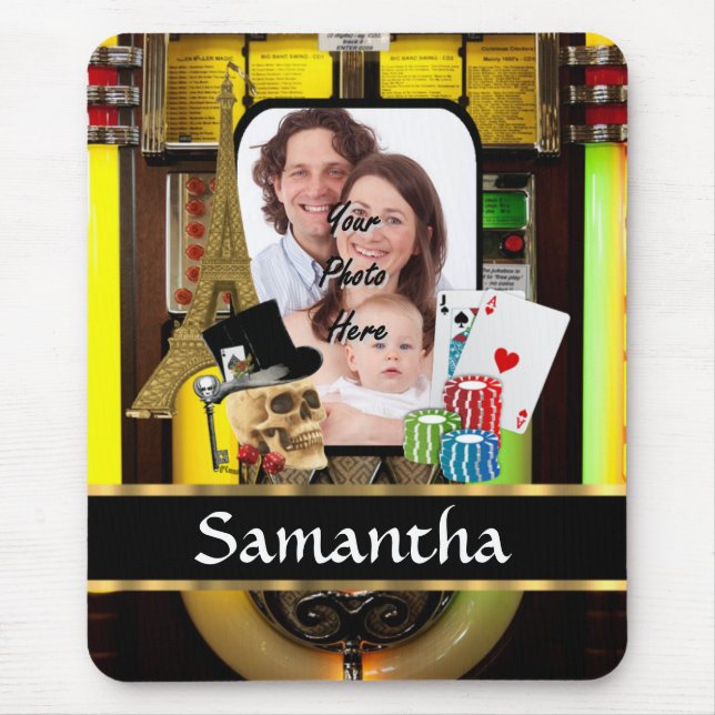 Personalised gambler mouse pad (Front)