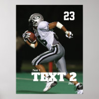 Personalised Game Day Football Poster