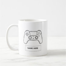 Personalised Gamer Controller Minimalist Sketch 