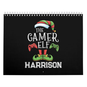 Personalised Gamer Elf Christmas Video Gaming Calendar