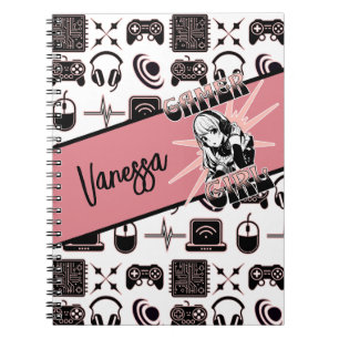 Personalised Gamer Girl Gaming Notebook