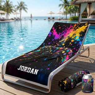 Personalised Gaming Beach Towel