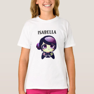 Personalised Gaming Kawaii Anime Girl Gamer T-Shirt