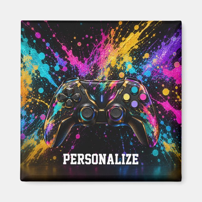 Personalised Gaming  Magnet (Front)