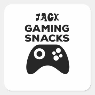 Personalised Gaming Snacks Gift Sticker