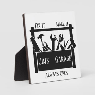 Personalised garage  plaque