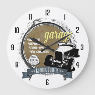 Personalised Garage Sign Large Clock