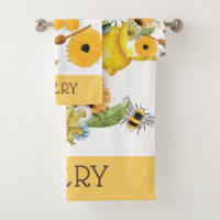 Personalised Garden Bee Sunflower Pattern