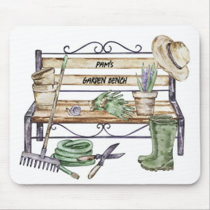 Personalised Garden Bench Mouse Pad