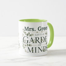 Personalised Garden of Minds Teacher Coffee Mug