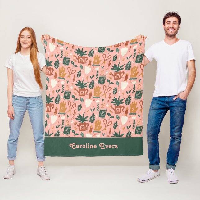 Personalised Gardening Fleece Blanket (In Situ)