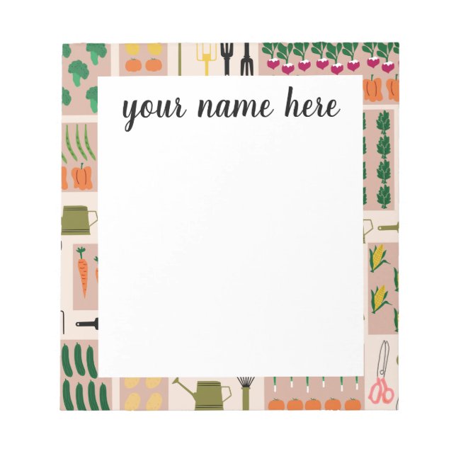 Personalised Gardening Notepad (Front)