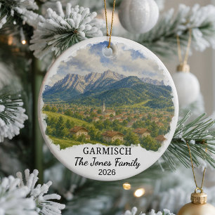 Personalised Garmisch-Partenkirchen Ceramic Orname Ornament
