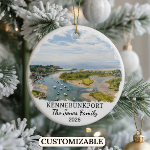 Personalised Gatlinburg Ornament, Custom Tennessee Ceramic Ornament