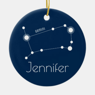 Personalised Gemini Constellation Ornament