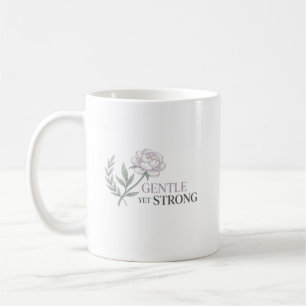 Personalised Gentle Yet Strong Nurse Botanical Coffee Mug