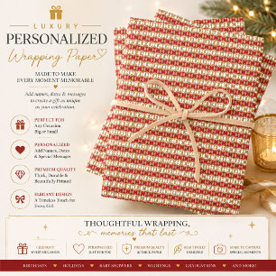 Personalised Geometric Christmas Gift Wrap