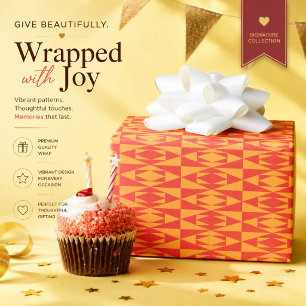 Personalised Geometric Gift Wrapping Paper