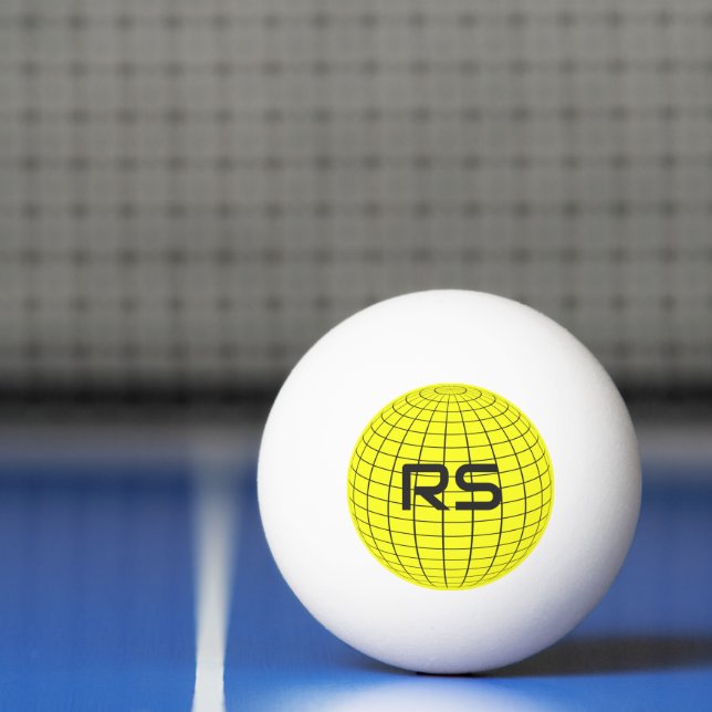 Personalised Geometric Globe Monogram Golf Balls (Net)