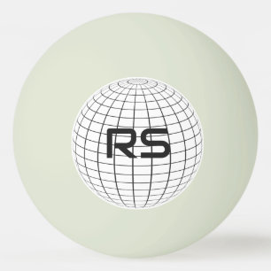 Personalised Geometric Globe Monogram Golf Balls
