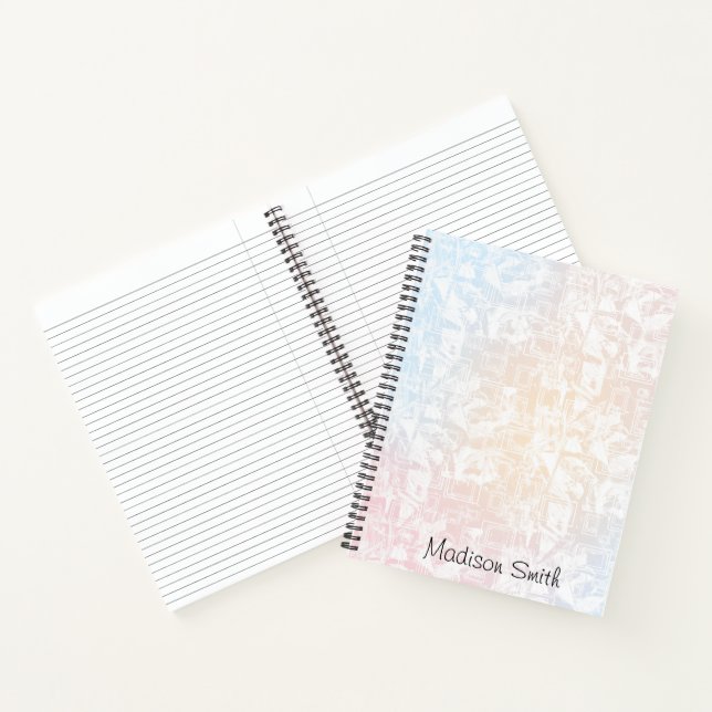 Personalised Geometric  Notebook (Inside)