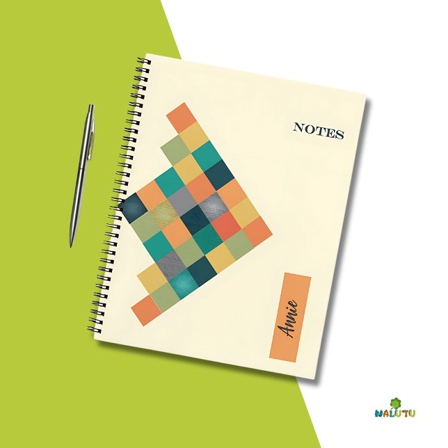Personalised Geometric Notebook – Back to School (Creator Uploaded)