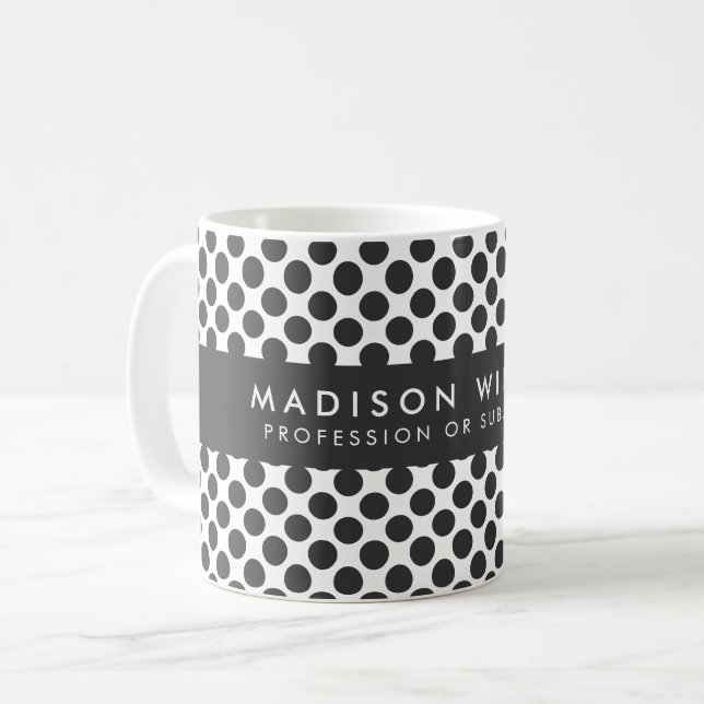 Personalised Geometric Pattern Mug (Front Left)