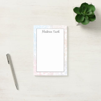 Personalised Geometric  Post-it Notes
