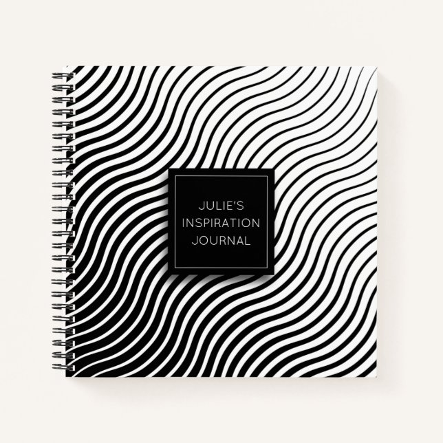 Personalised Geometric Waves Journal (Front)