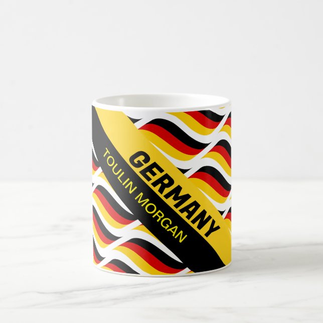 Personalised German Flag Coffee Mug (Center)