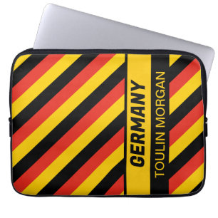 Personalised German Flag Laptop Sleeve