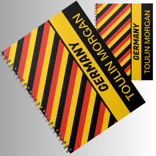 Personalised German Flag Notebook