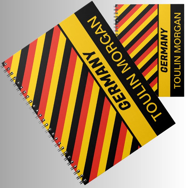 Personalised  German Flag Notebook (Creator Uploaded)
